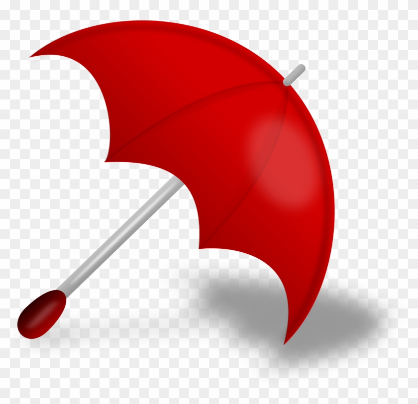 Clip Art Umbrella And Rain - Red Things Transparent Background - Png Download #2101242