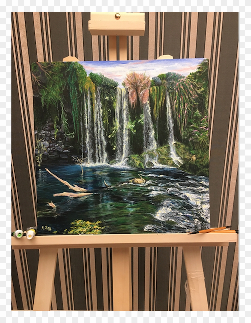 Duden Waterfalls, Original Paintings, , Ksoy02 - Waterfall Clipart #2101393