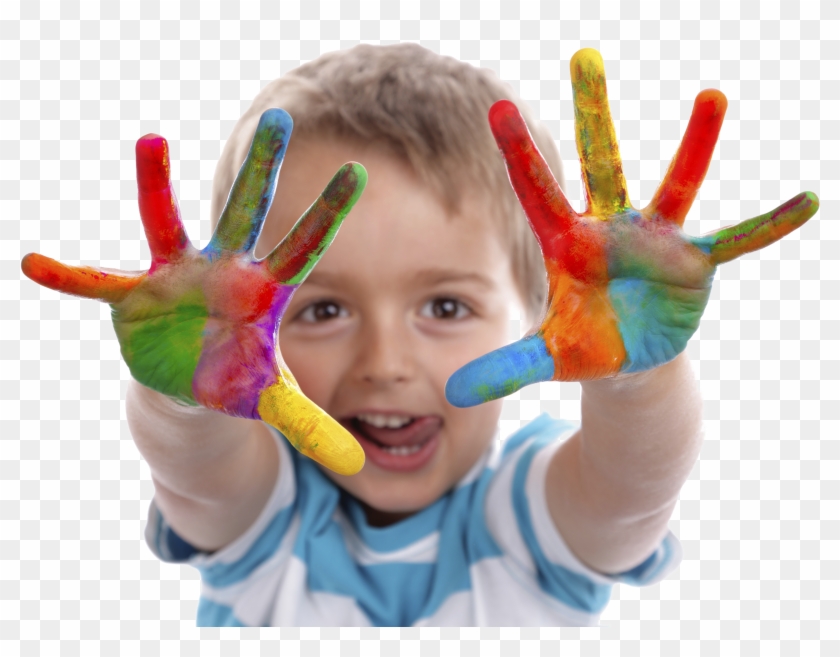 Child Youth Paint Hands - Kid Development Clipart