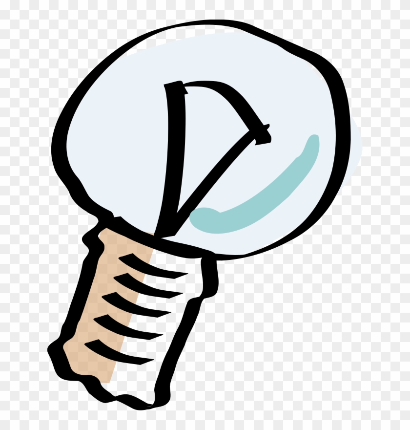 Clipart Bulb - Cartoon Light Bulb Off - Png Download