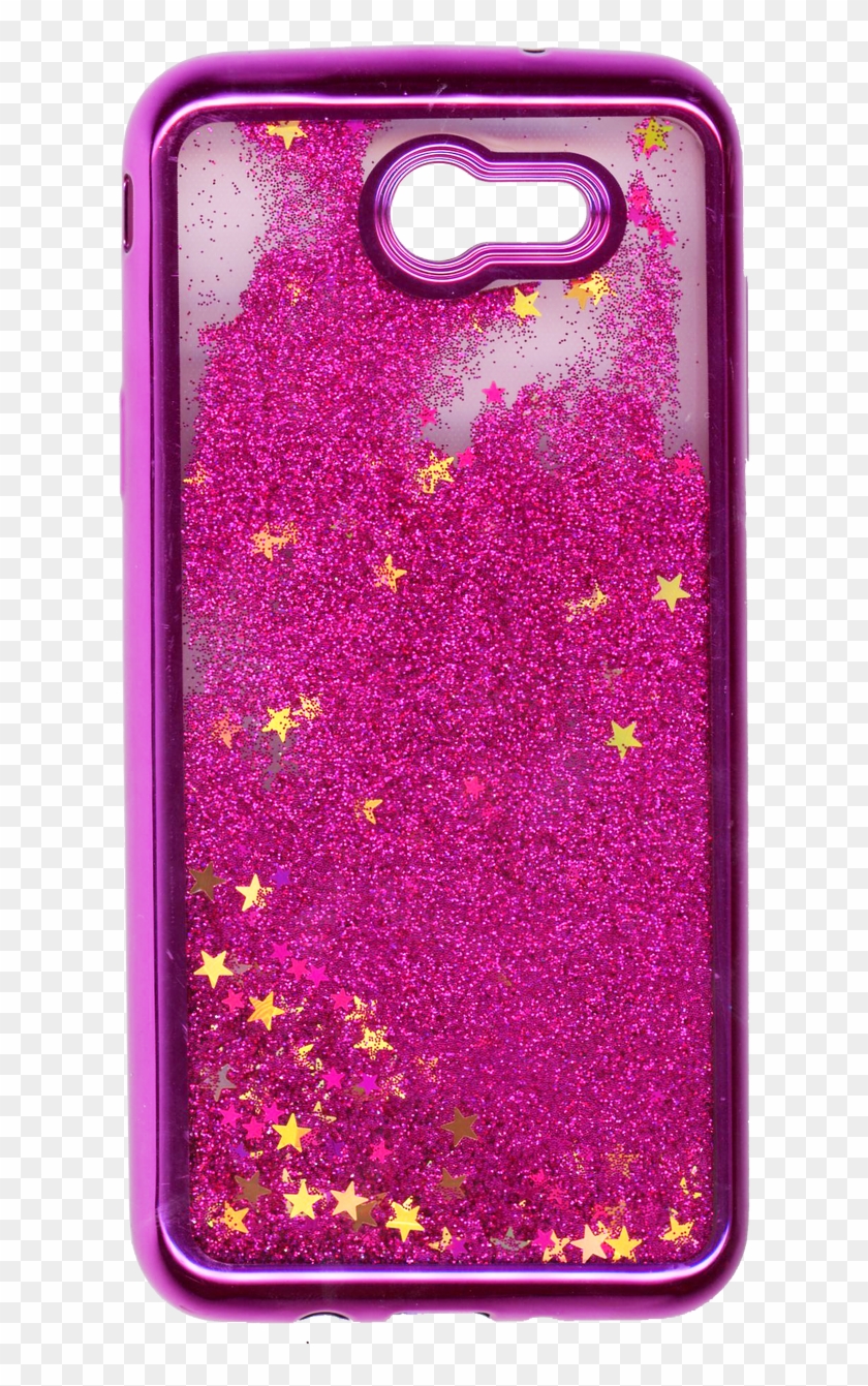 Samsung Galaxy J7 Mm Electroplated Glitter Case With Clipart