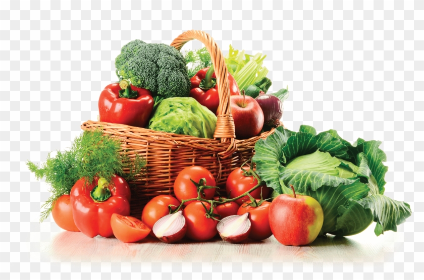 Basket Of Vegetables Clipart , Png Download - Assorted Fruits And Vegetables Transparent Png