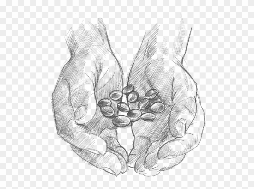 Our Story Begins With Caring Hands - Sketch Clipart