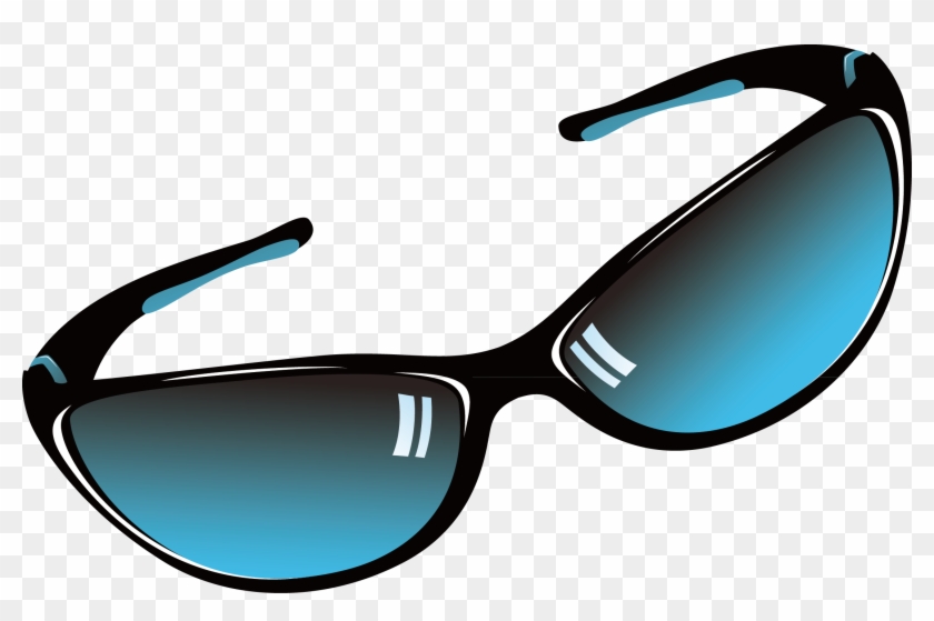 Blue Sunglasses Sun Glasses, Accessories Goggles Clipart - Vector Glasses - Png Download
