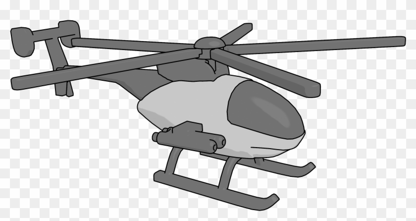 Observation Scout Helicopter W Rocket V1 Clipart Png - Helicopter Rotor Transparent Png
