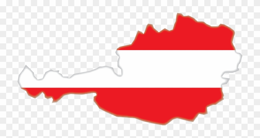 Austria Map Flag Vector And Transparent Png - Austria Vector Map Png Clipart #2106023