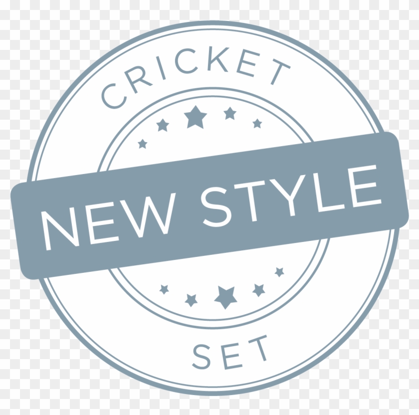 New Style Cricket Set - Label Clipart #2106455