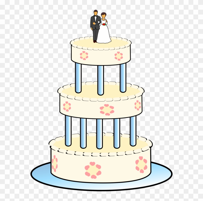 Wedding Free Graphics For - Three Tiered Cake Cartoon Clipart #2106651