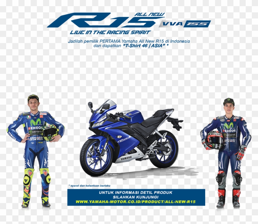 Yamaha Yzf R15 Facelift 2017 Inden Online - Yamaha R15 V3 Clipart #2106787