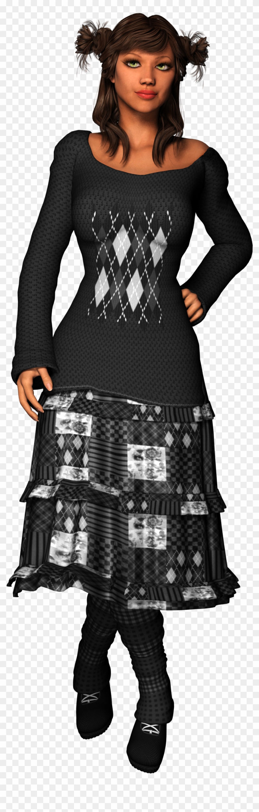 Sweater Girl Cold Woman Hair 981668 - Cosplay Clipart #2106827