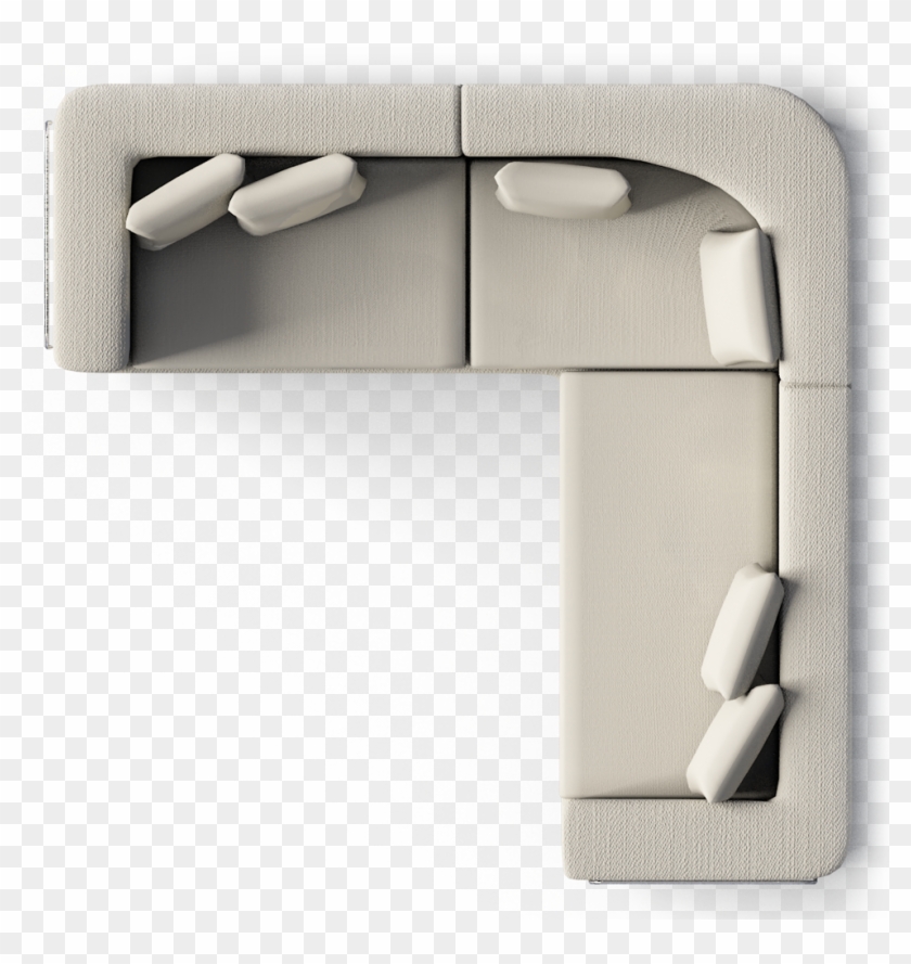 Tylosand Corner Sofa Top - Top View L Sofa Clipart
