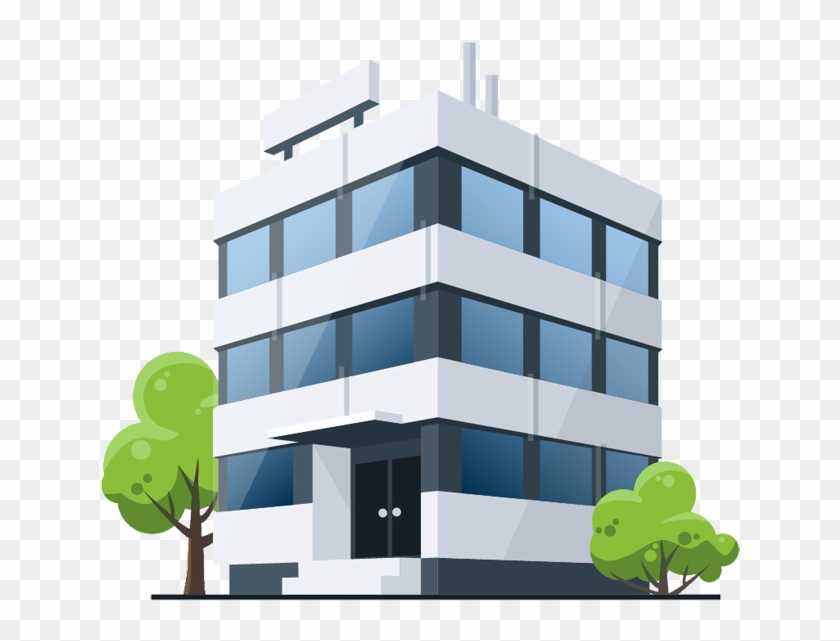 Cartoon Office Building - Clip Art Office Building - Png Download