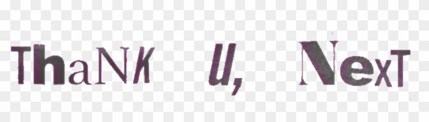 File - Thankunext Logo - Svg - Thank U Next Png Clipart