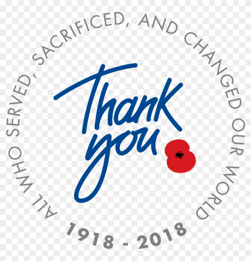 Rbl National 'thank You' Campaign Launched 3rd August - Royal British Legion Thank You Clipart #2107778