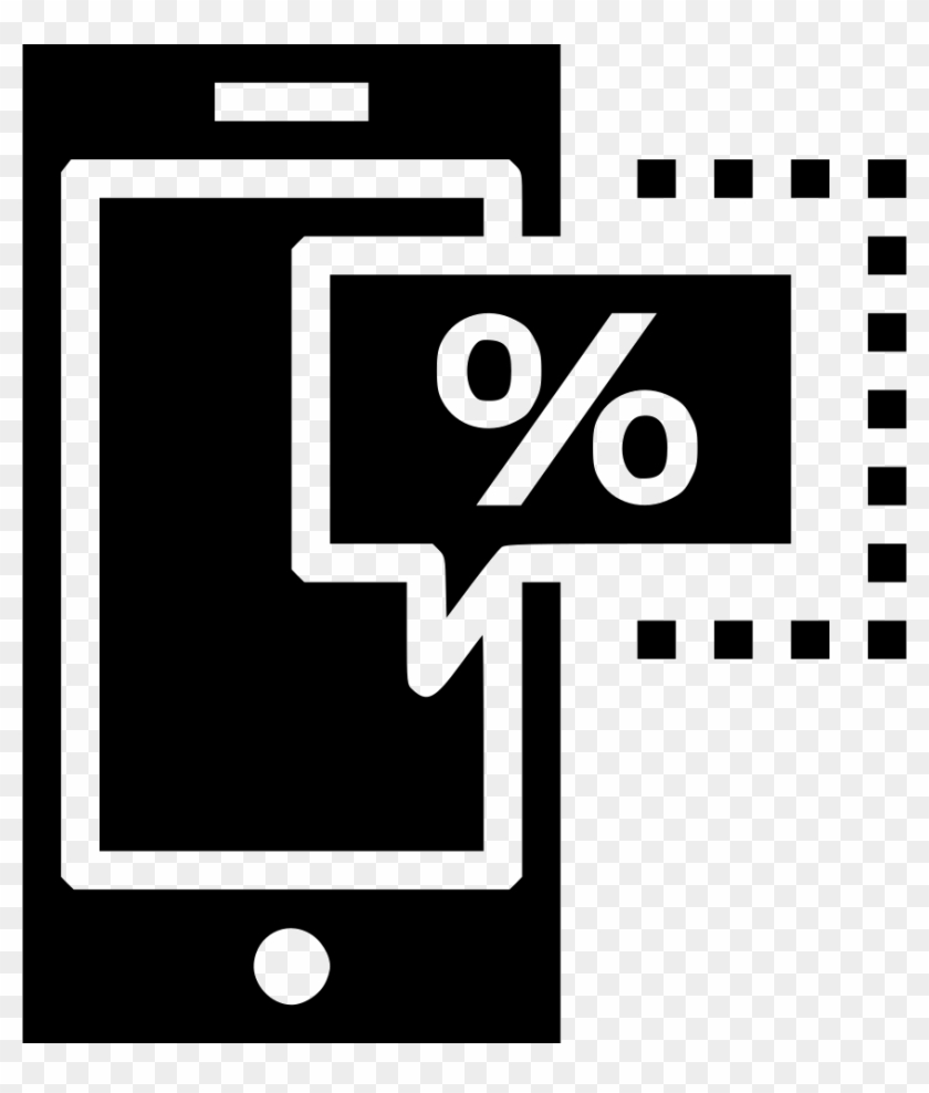 Mobile Profit Discount Offer Sale Finance Device Comments - Graphic Design Clipart