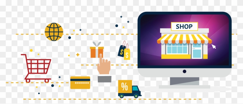 What Is An E-commerce Website - Graphic Design Clipart