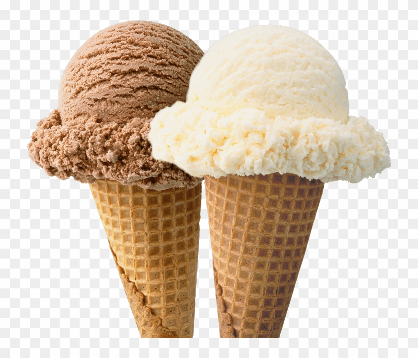 Chocolate And Vanilla Blue Bell Cones - Chocolate Or Vanilla Ice Cream Clipart #2108428