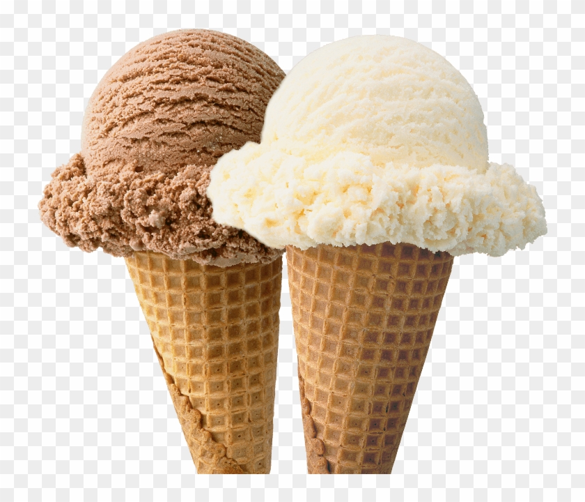 Chocolate And Vanilla Blue Bell Cones - Chocolate Or Vanilla Ice Cream Clipart
