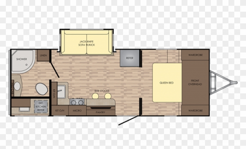 Cr Sunsettrailsl 2018 222rb Fp - 2019 Crossroads Sunset Trail 253rb Floor Plan Clipart