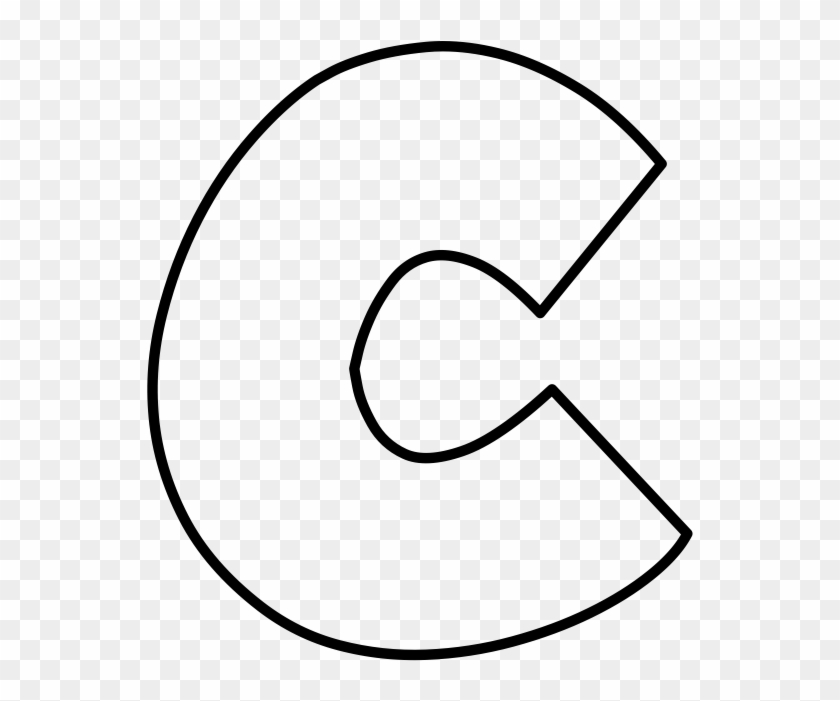 Beth's Music Notes - Letter C Outline Png Clipart