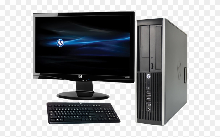 Hp 8000 Elite Pro Intel Core 2 Duo Desktop Pc 17" - Dell Hp Desktop Pc Clipart #2109165