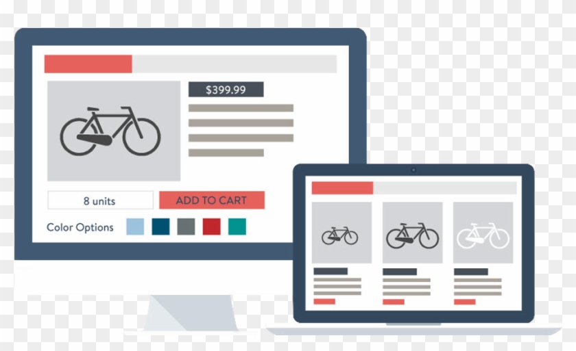 Ecommerce Website Development - Bike Clipart