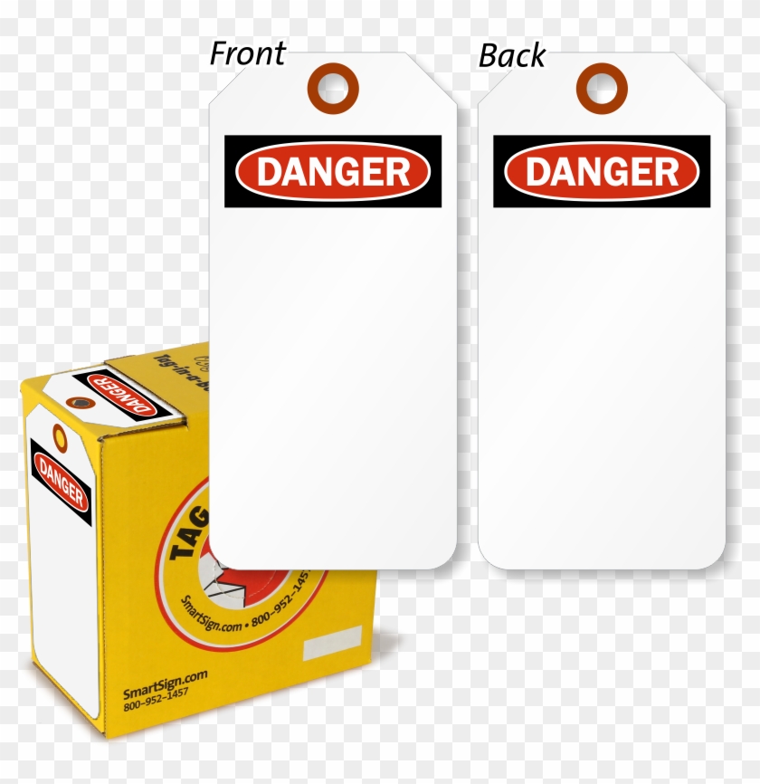 2-sided Osha Danger Safety Tag On A Roll - Packaging And Labeling Clipart #2109935