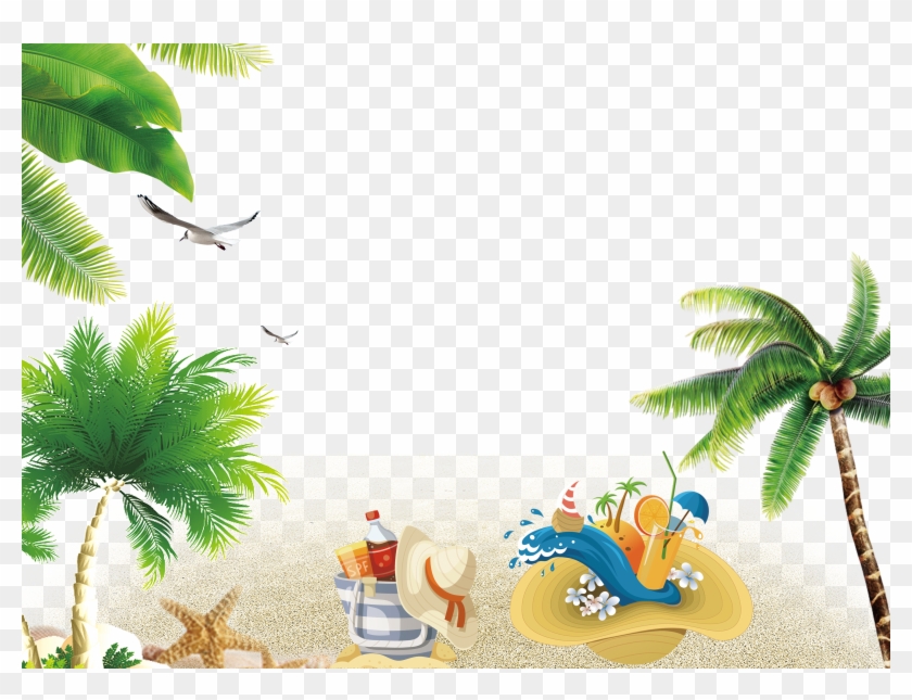 Resort Wallpaper Beach Summer Free Clipart Hd Clipart - Summer Beach Background Png Transparent Png #2110936