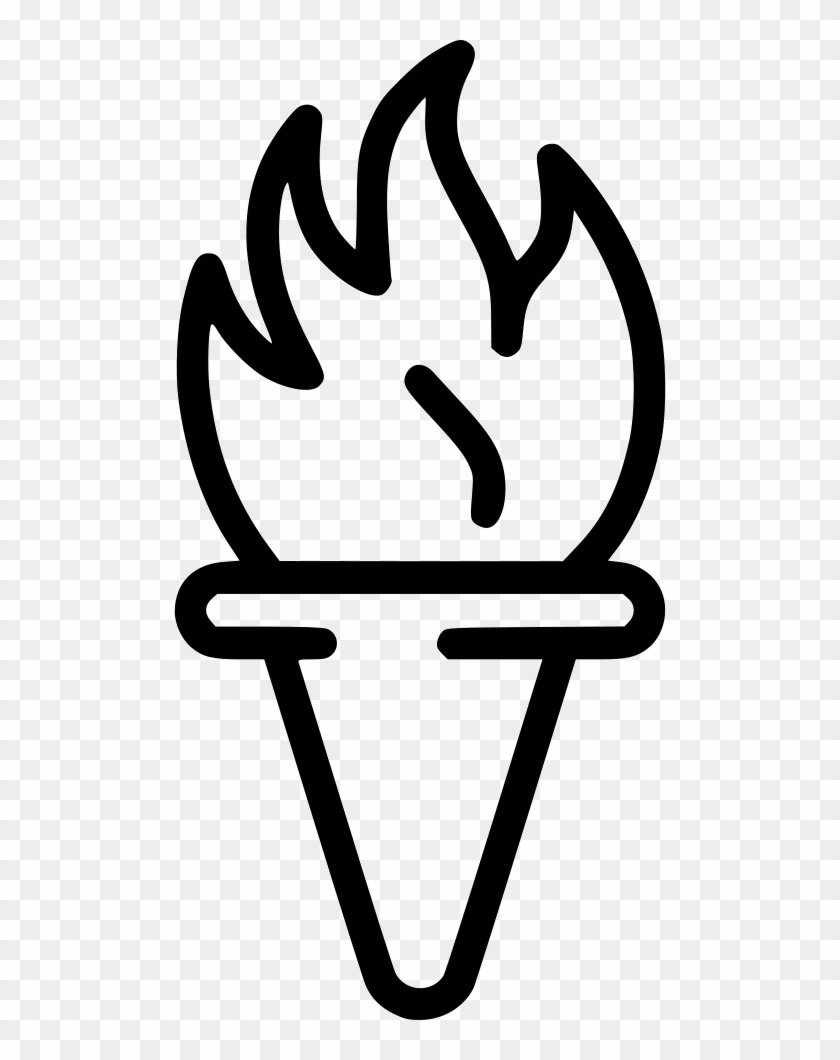 Torch Flambeau Fire Olympic Games Castle Light Comments Clipart