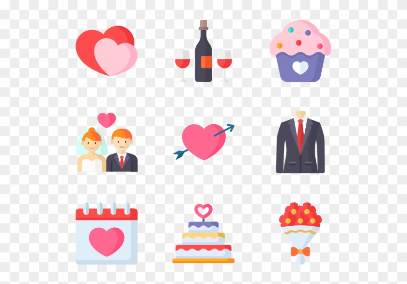 Wedding - Cute Wedding Icon Png Clipart #2111281