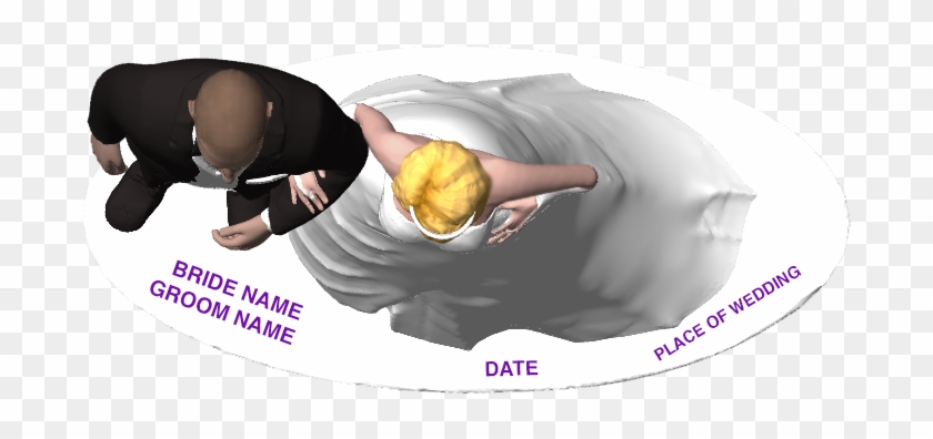 Bride And Groom Top View Clipart