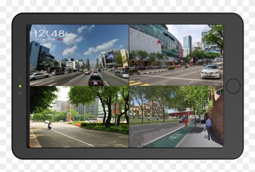 9″ Hd-tvi/ahd Quad Monitor - Iphone Clipart #2111633