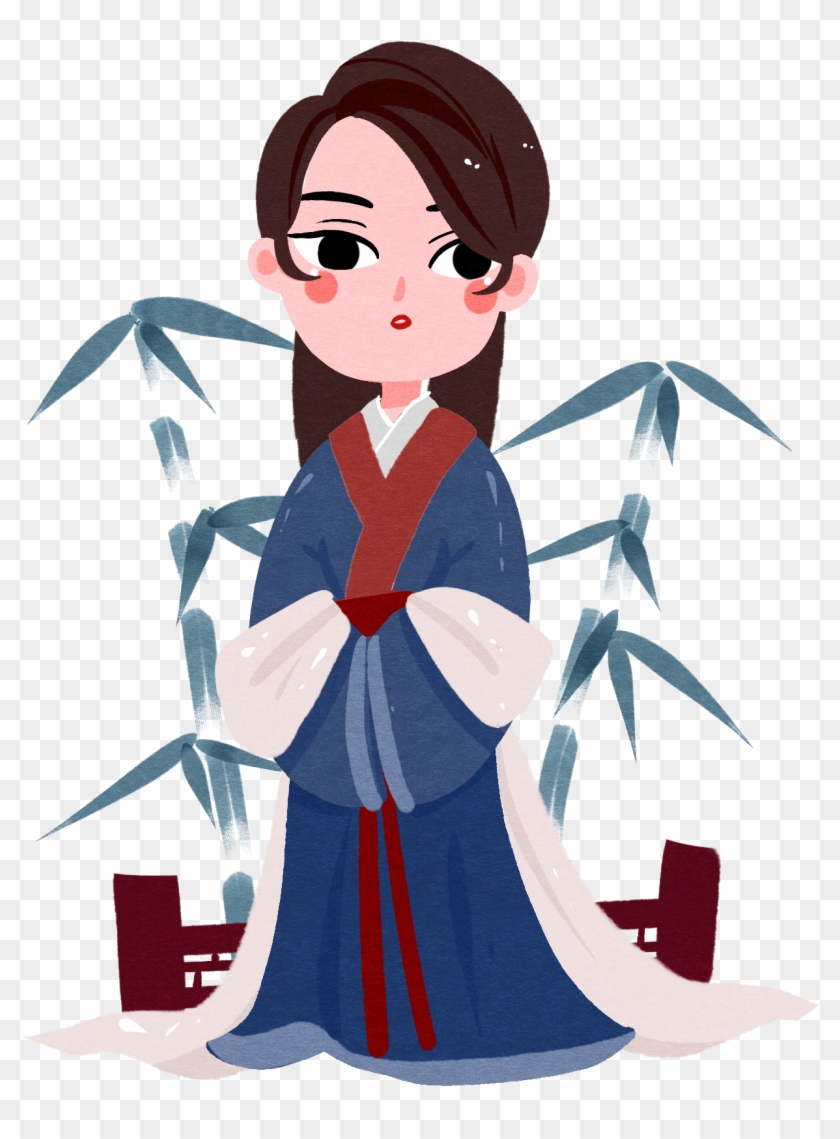 Hanfu Character Girl Illustration Png And Psd - Anime Girl With Multiple Arms Clipart #2112461