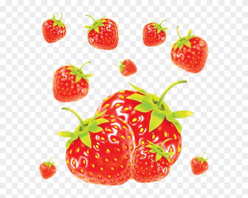Realistic Strawberries Background, Fruits, Eat, Healthy Clipart