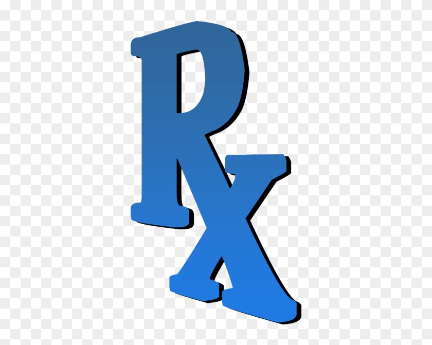 Blue Rx 3d Clipart