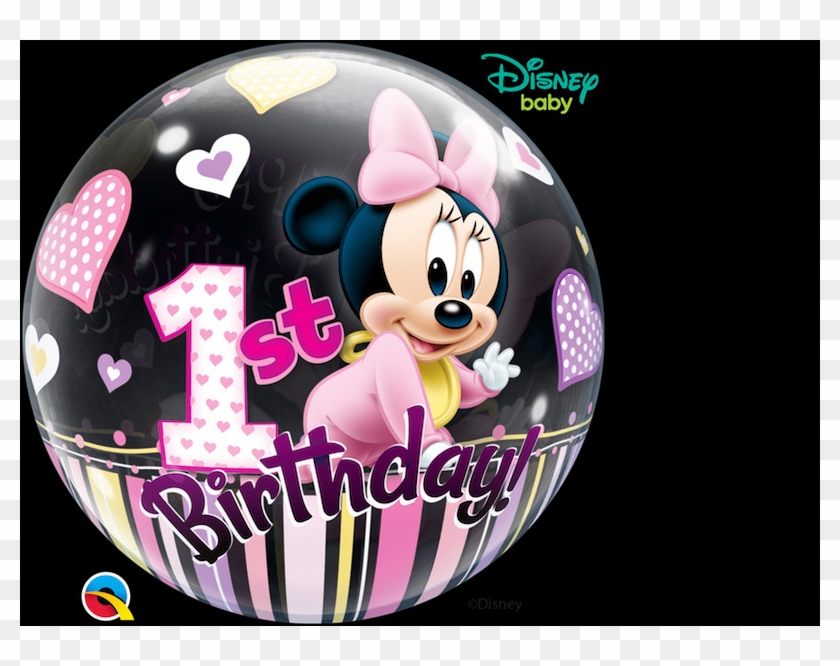 Minnie Mouse Happy First Birthday Clipart
