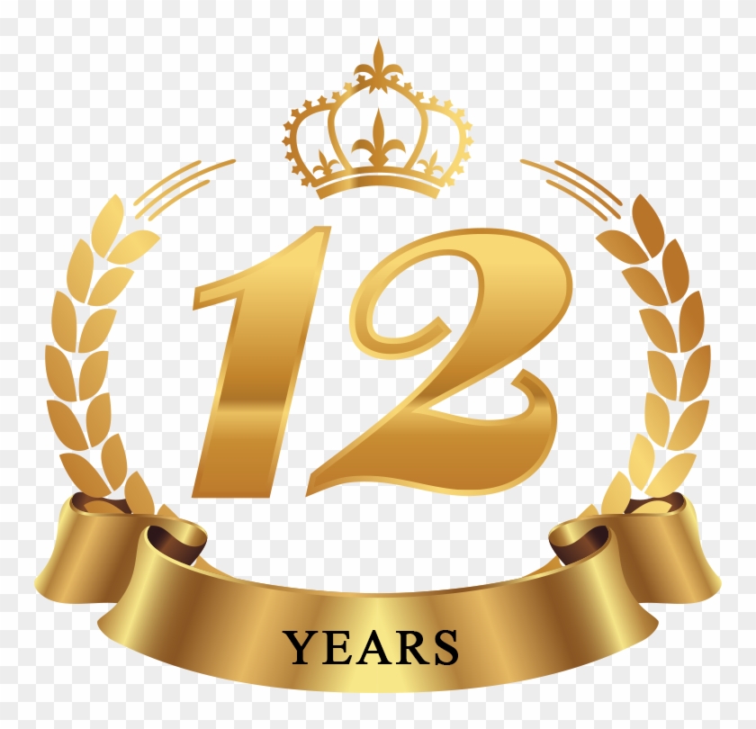 Kasturi Restaurant 12th Annivrsery Logo - Illustration Clipart