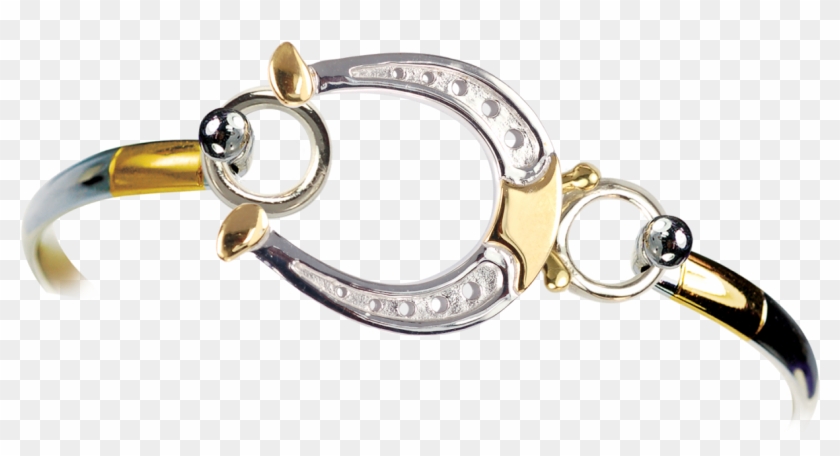 Two-toned Horseshoe Topper And Bracelet - Bracelet Clipart #2114199