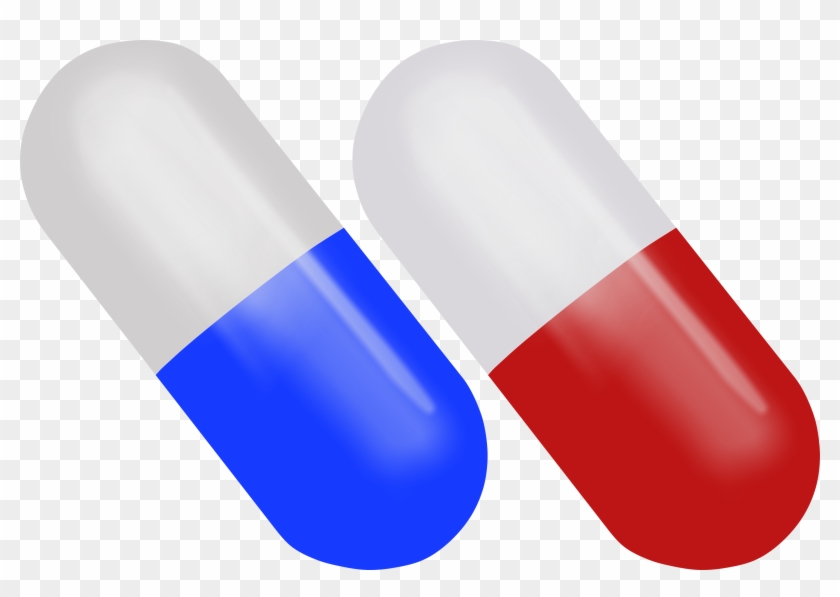 Medicine Clipart Blue Pill - Blue Pill - Png Download