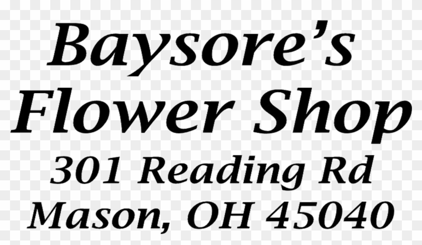 Baysore's Flower Shop - Monochrome Clipart #2114689