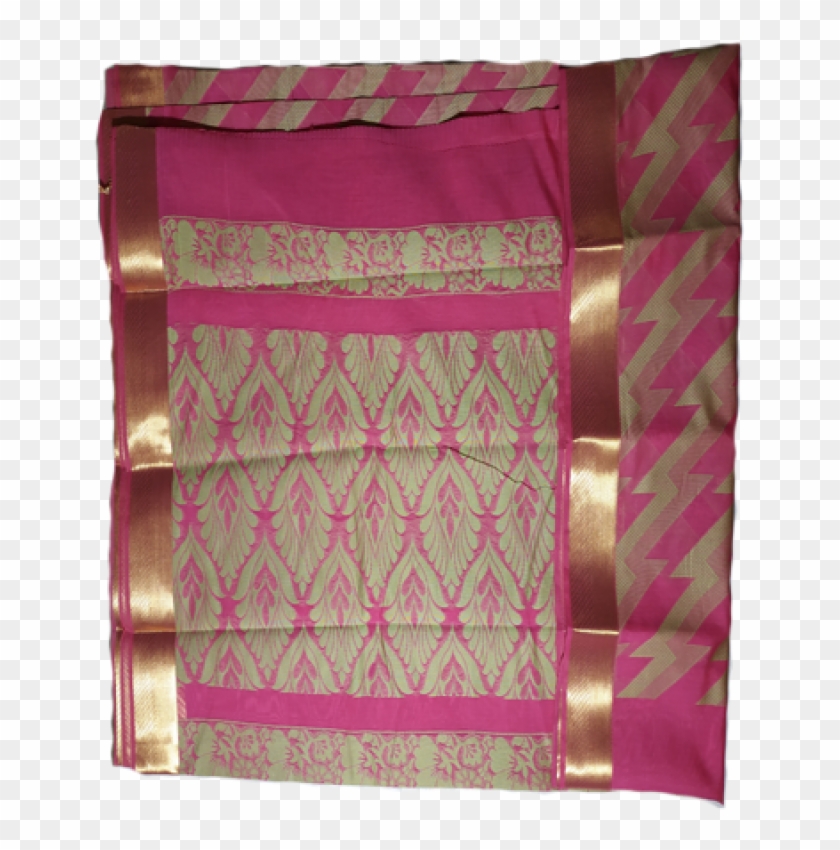 Pink With Gold Border - Wrapping Paper Clipart