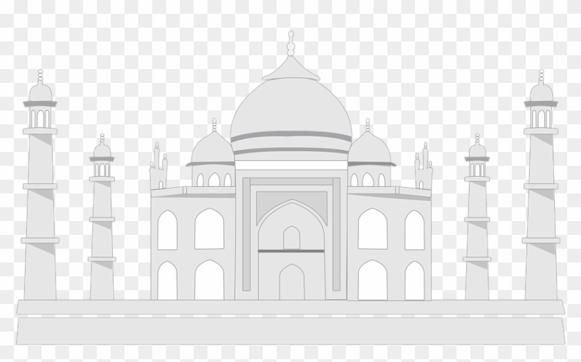 Tajmahal, Taj, India, Tajmahal Sketch, Mahal - English Essay On Taj Mahal Clipart #2115775