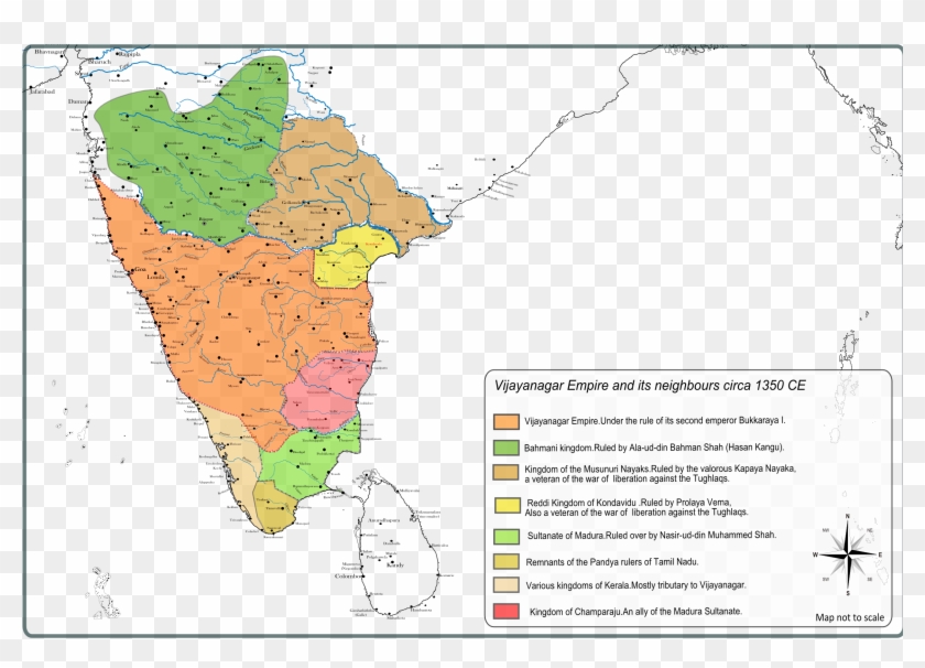 Jinji In India Map , Png Download - Berar On Political Map Of India Clipart #2116112