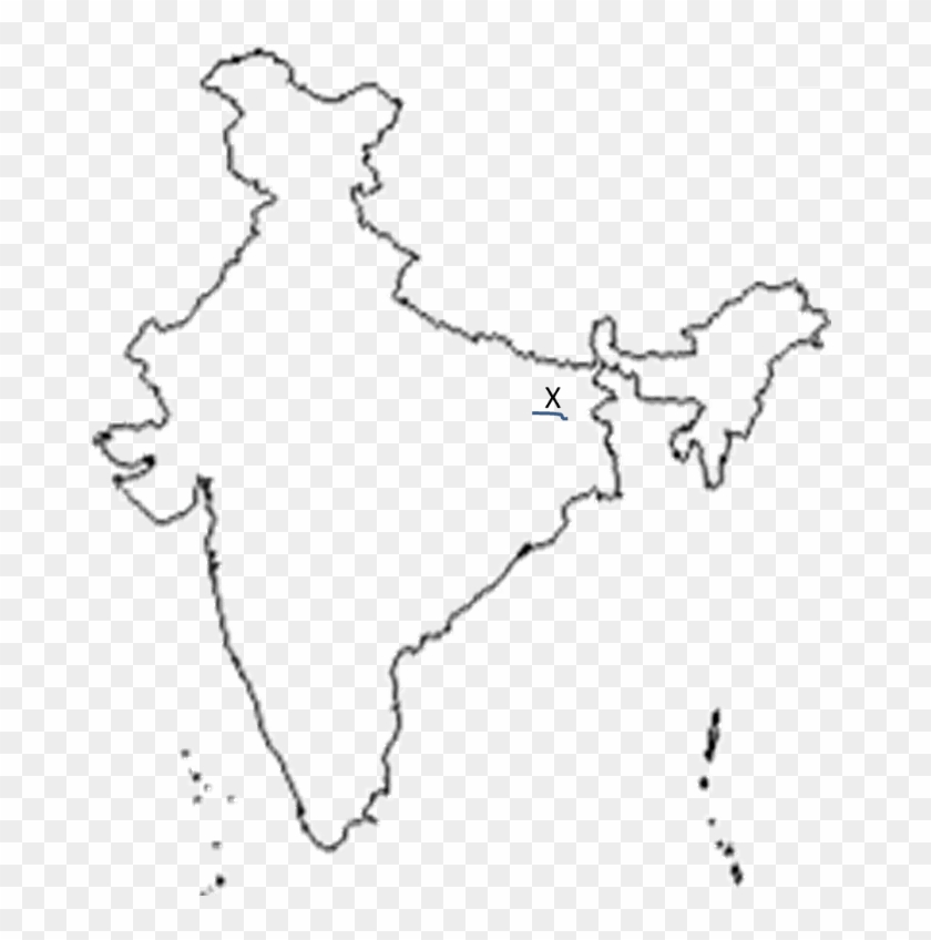 Identify The Place X Marked On Map - Akhil Bharatiya Samaj Sewa Sansthan Clipart #2116223