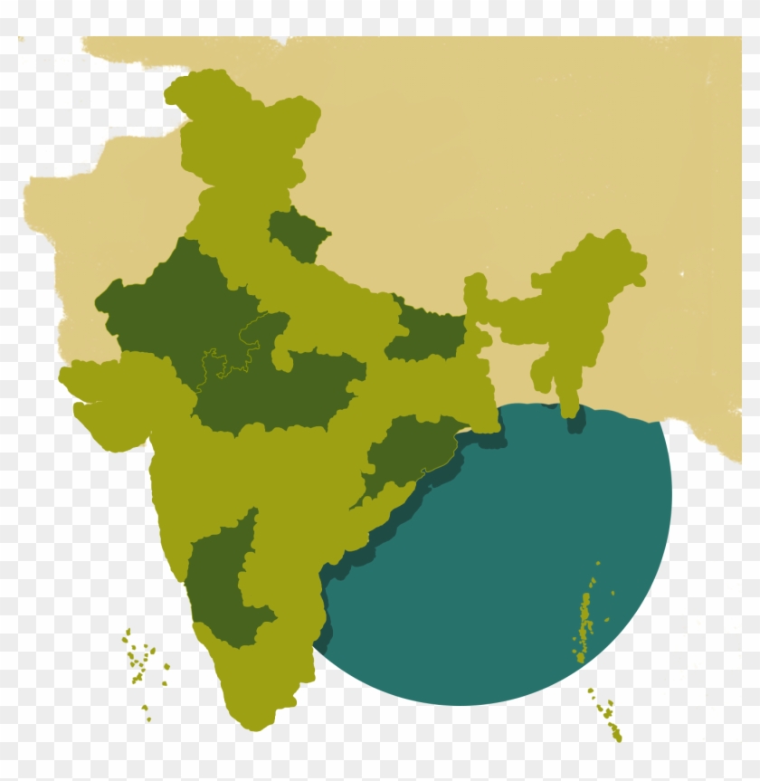 India Map - West Bengal In India Map Clipart