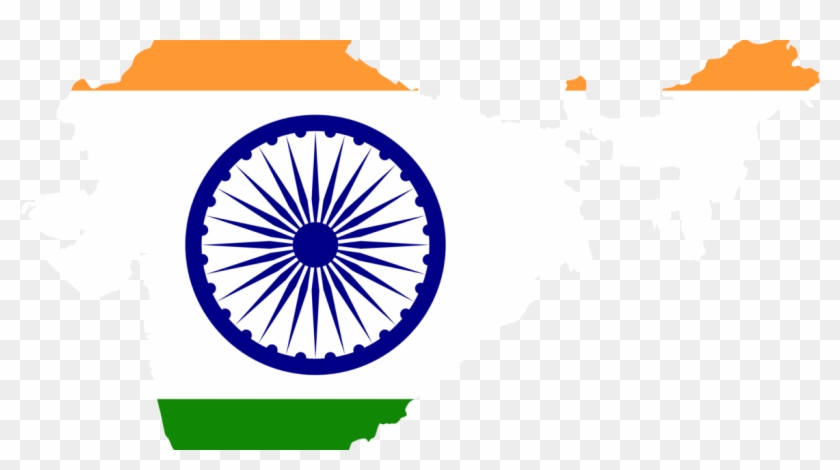 India Map Flag 1170x - 104 Satellites Launched By Isro Clipart