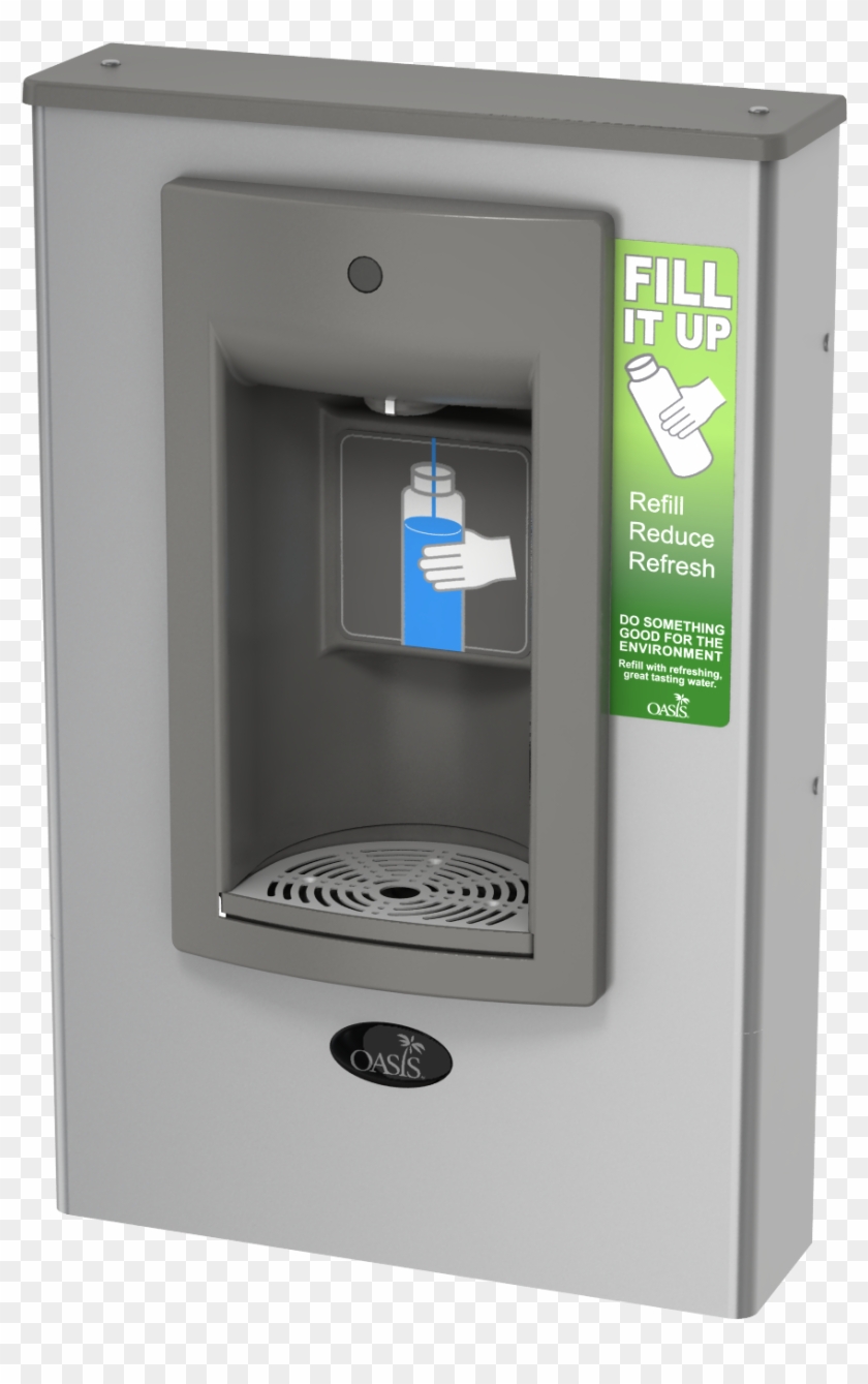 Surface Mounted Sports Bottle Filler - Oasis Pwsmsbf Clipart