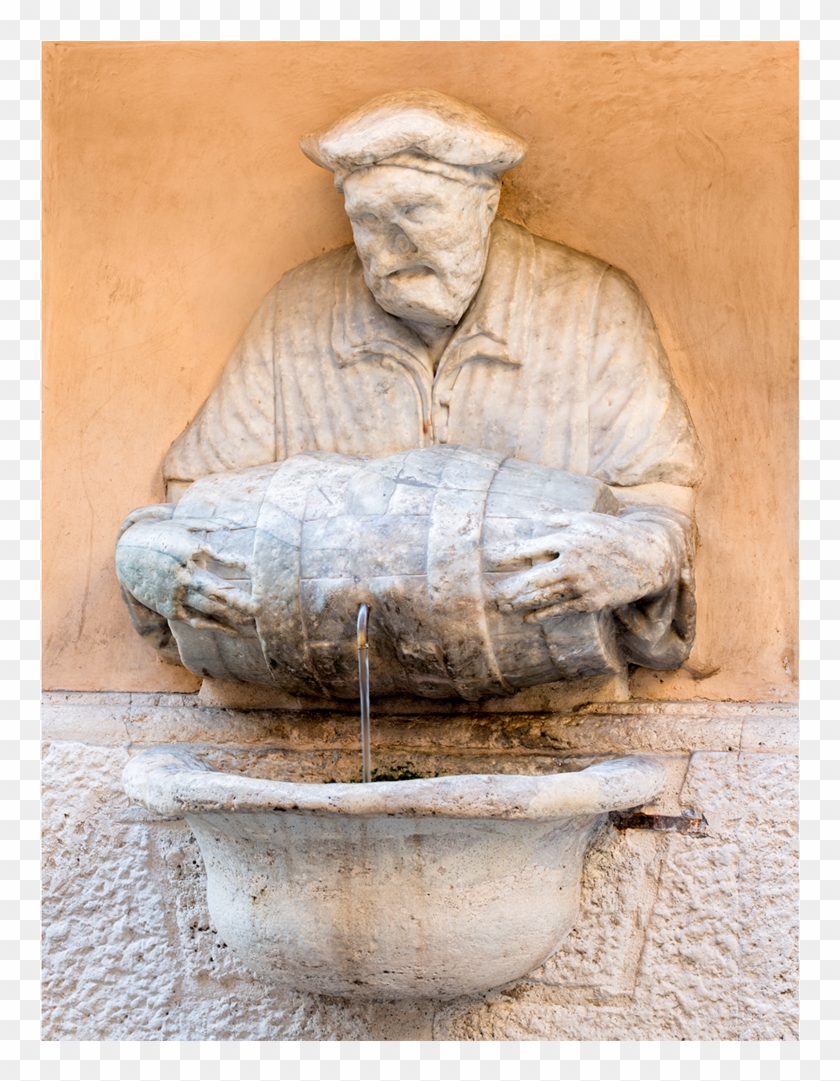 Fontana Del Facchino - Statue Clipart
