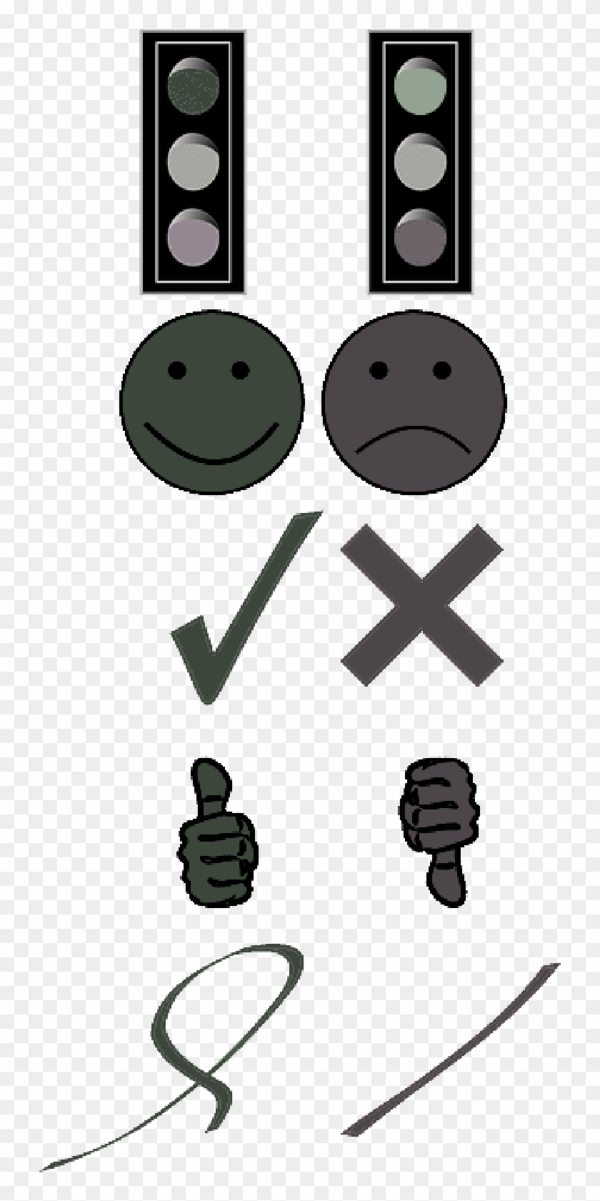 Wrong Tick Cross Answer Question Correction - Thumbs Down Symbol Clipart