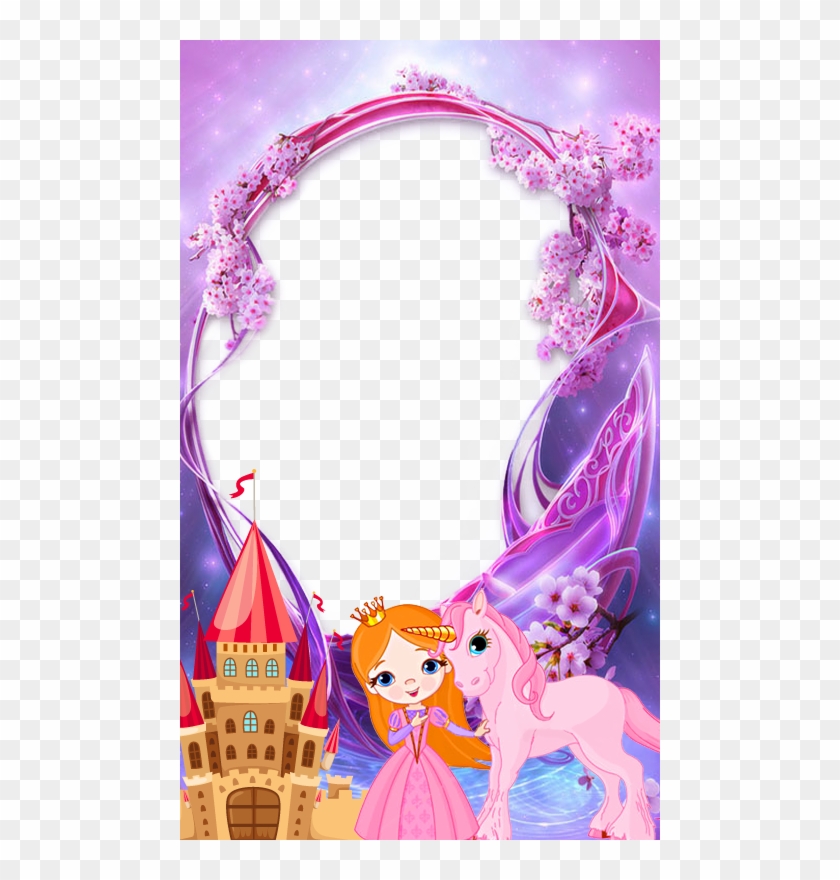 Princess Birthday Frame Png - Princess Photo Frame Png Clipart
